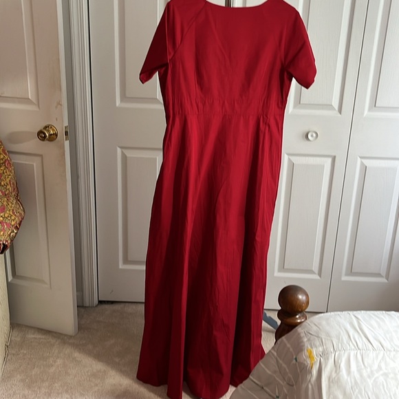 👗BOGO- Gorgeous Red eShakti faux wrap maxi dress. Size 16. Excellent condition. - Picture 4 of 4